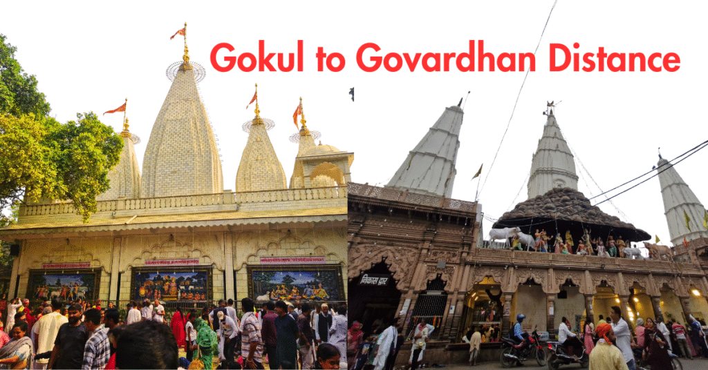 Gokul to Govardhan Distance 