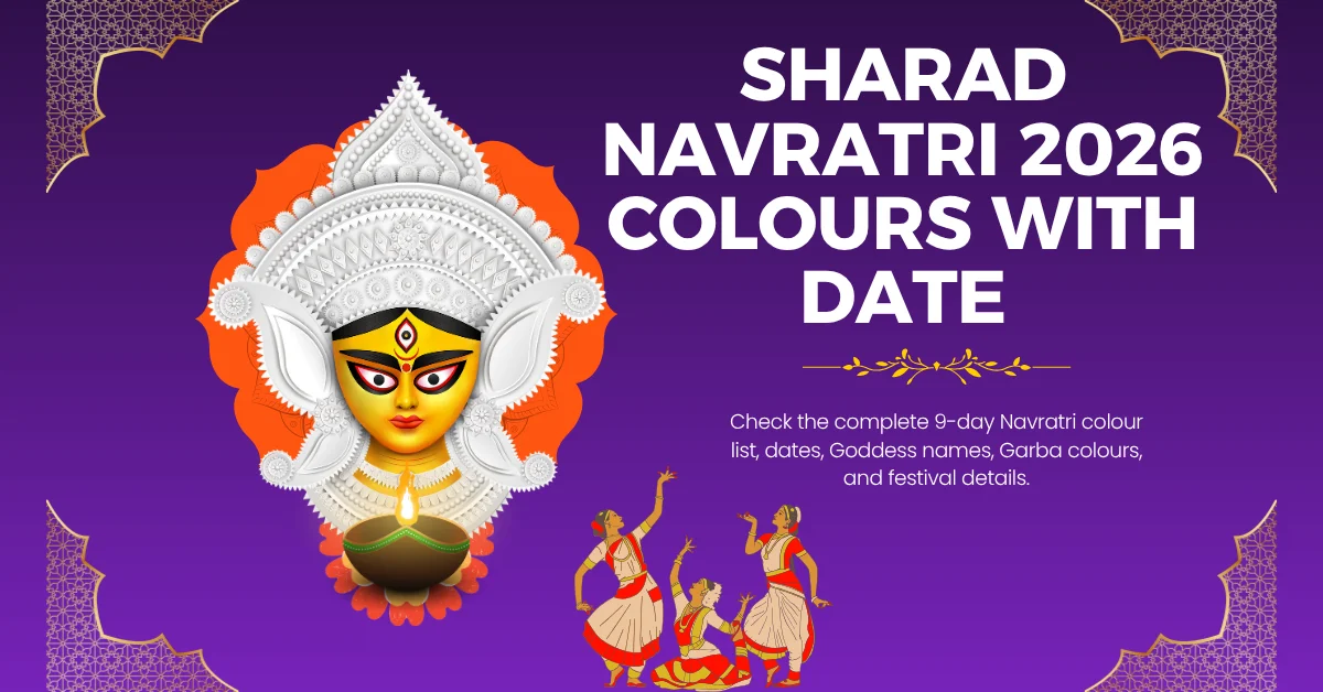 Sharad Navratri 2026 Colours with Date